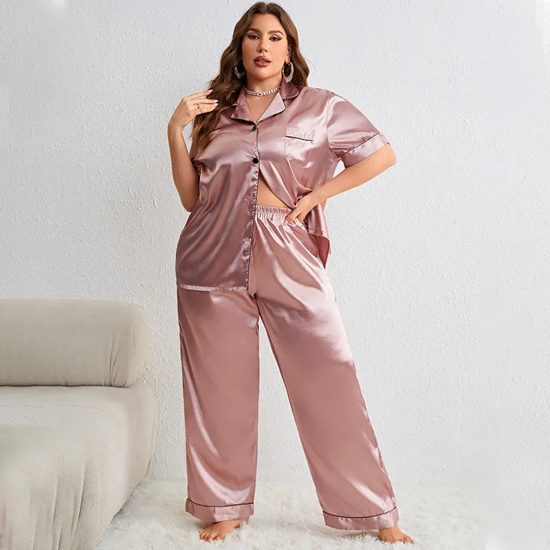Silky Plus-Size Lounge Set