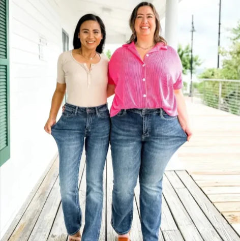 Plus Size Stretchy Slim-Fit Jeans
