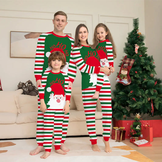 2024 Festive Family Stripe Pajamas