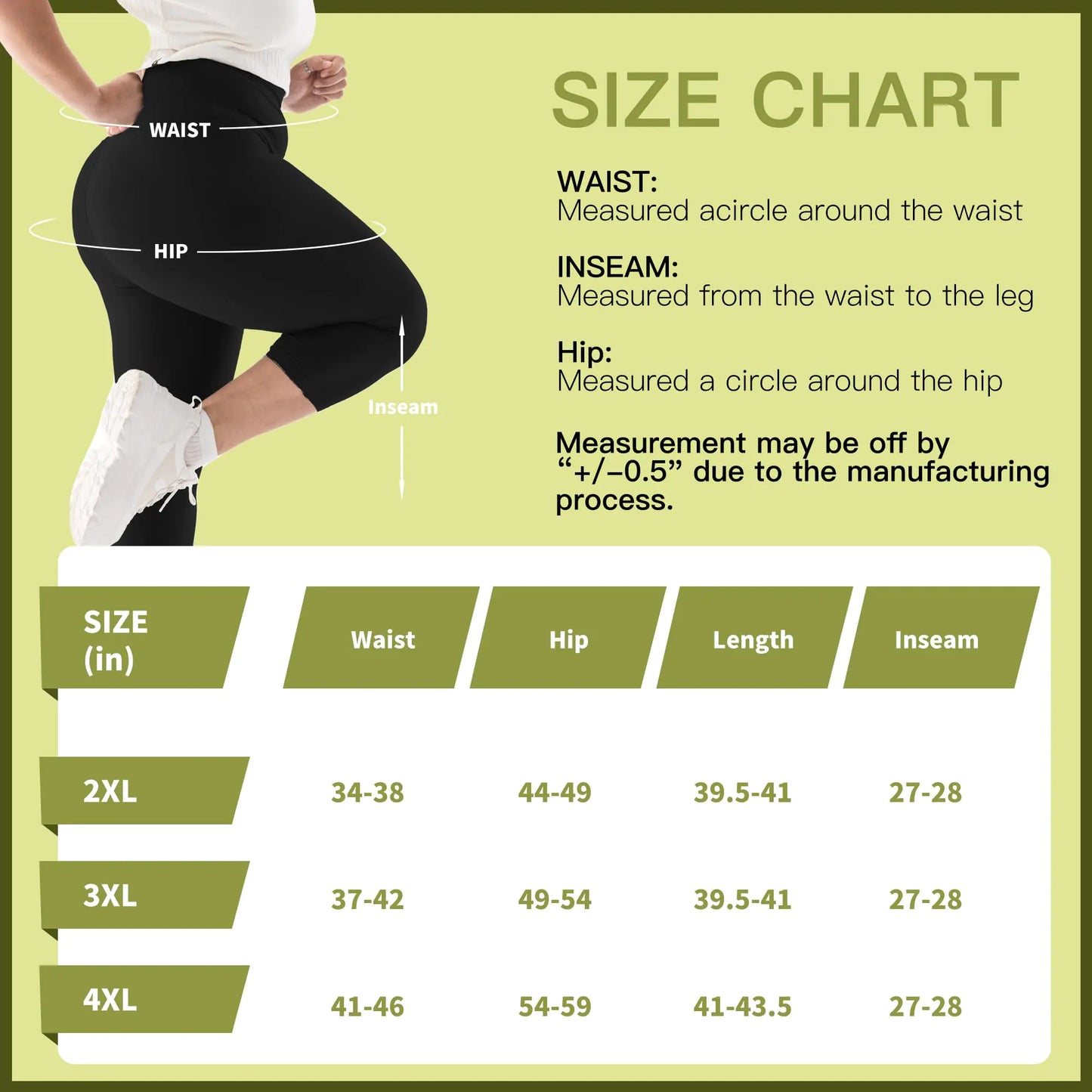 SINOPHANT Plus Size Leggings for Women, High Waisted Tummy Control Buttery Super Soft Black Yoga Pants for Workout Capri XX-Large Navy