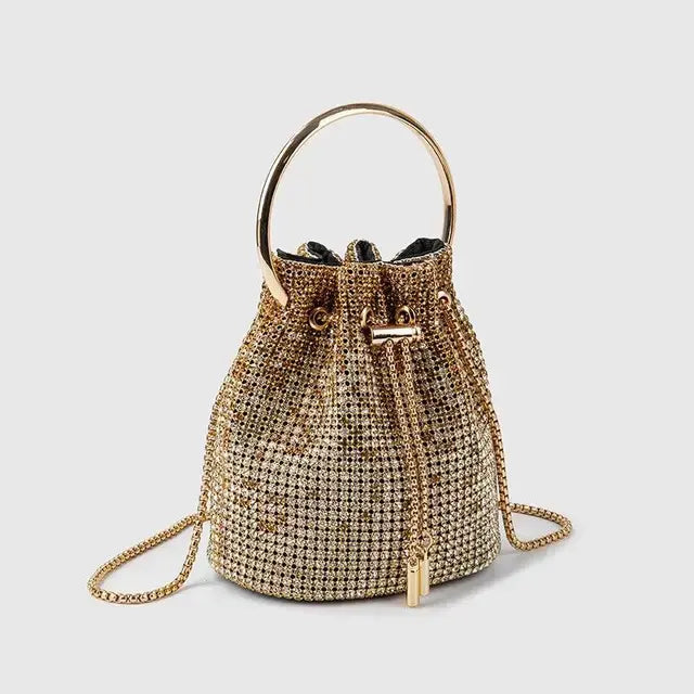 Women's bag 2023 a w bucket bags Women's inlaid diamond bag Fashion dinner women luxury single shoulder designer handbags