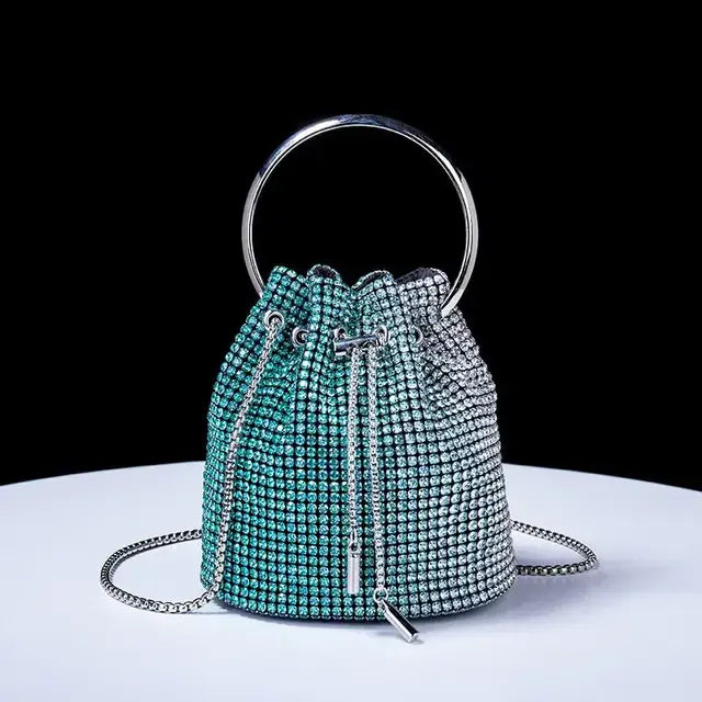 Women's bag 2023 a w bucket bags Women's inlaid diamond bag Fashion dinner women luxury single shoulder designer handbags