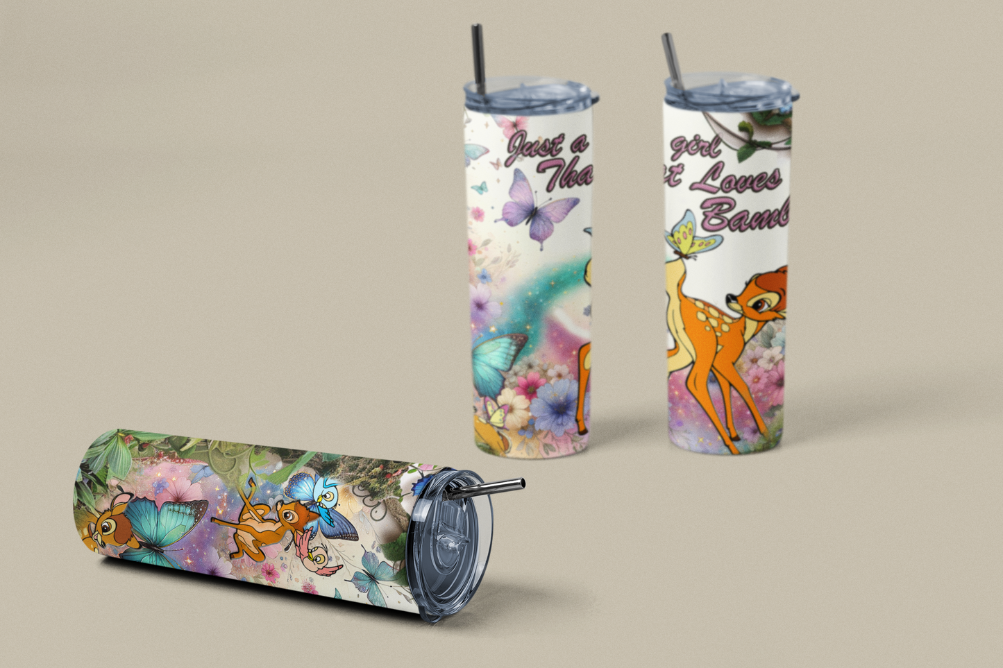 Just a Girl That Loves Bambi 20oz Skinny Tumbler