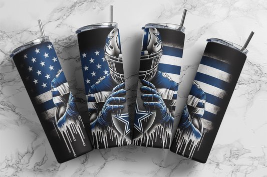 Star Power – 20oz Skinny Tumbler Inspired by Dallas Football