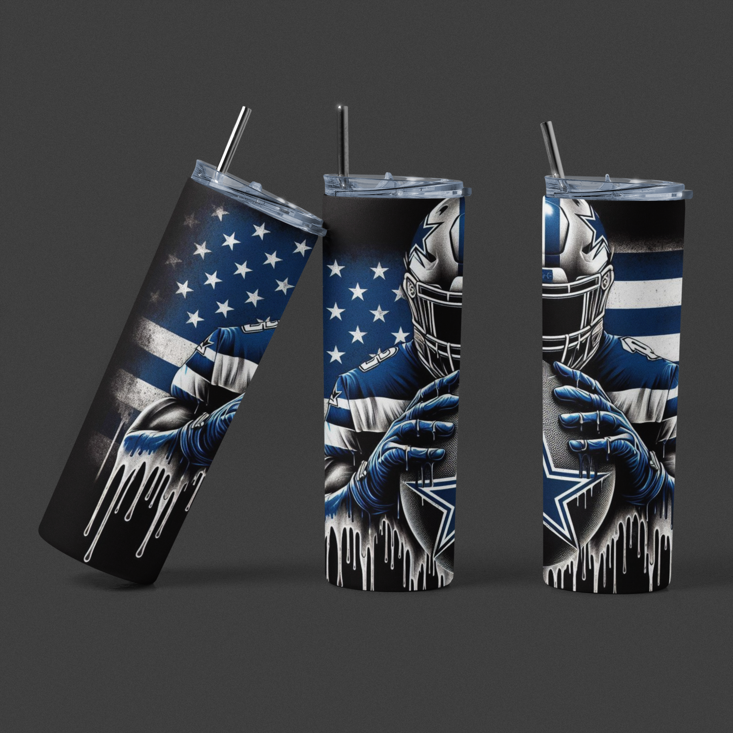 Star Power – 20oz Skinny Tumbler Inspired by Dallas Football