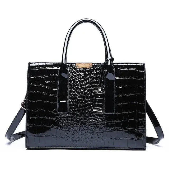 Crocodile Print Women Handbags Purse