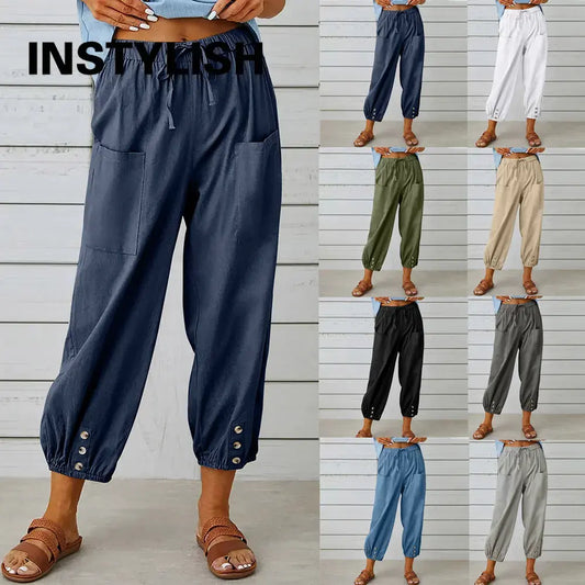 Women High Waist Wide Leg Pants