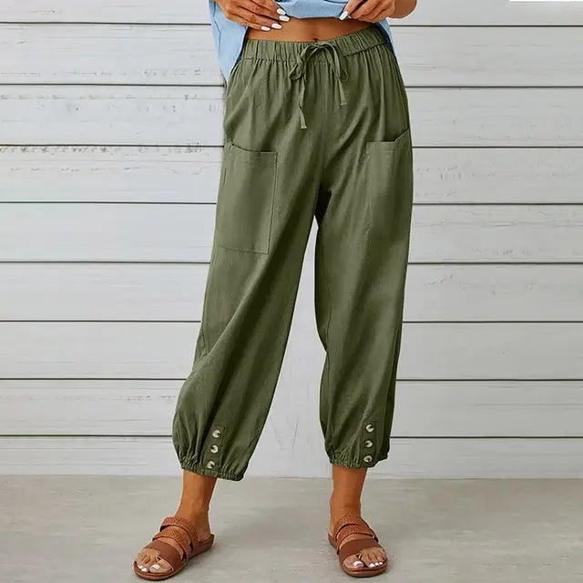Women High Waist Wide Leg Pants