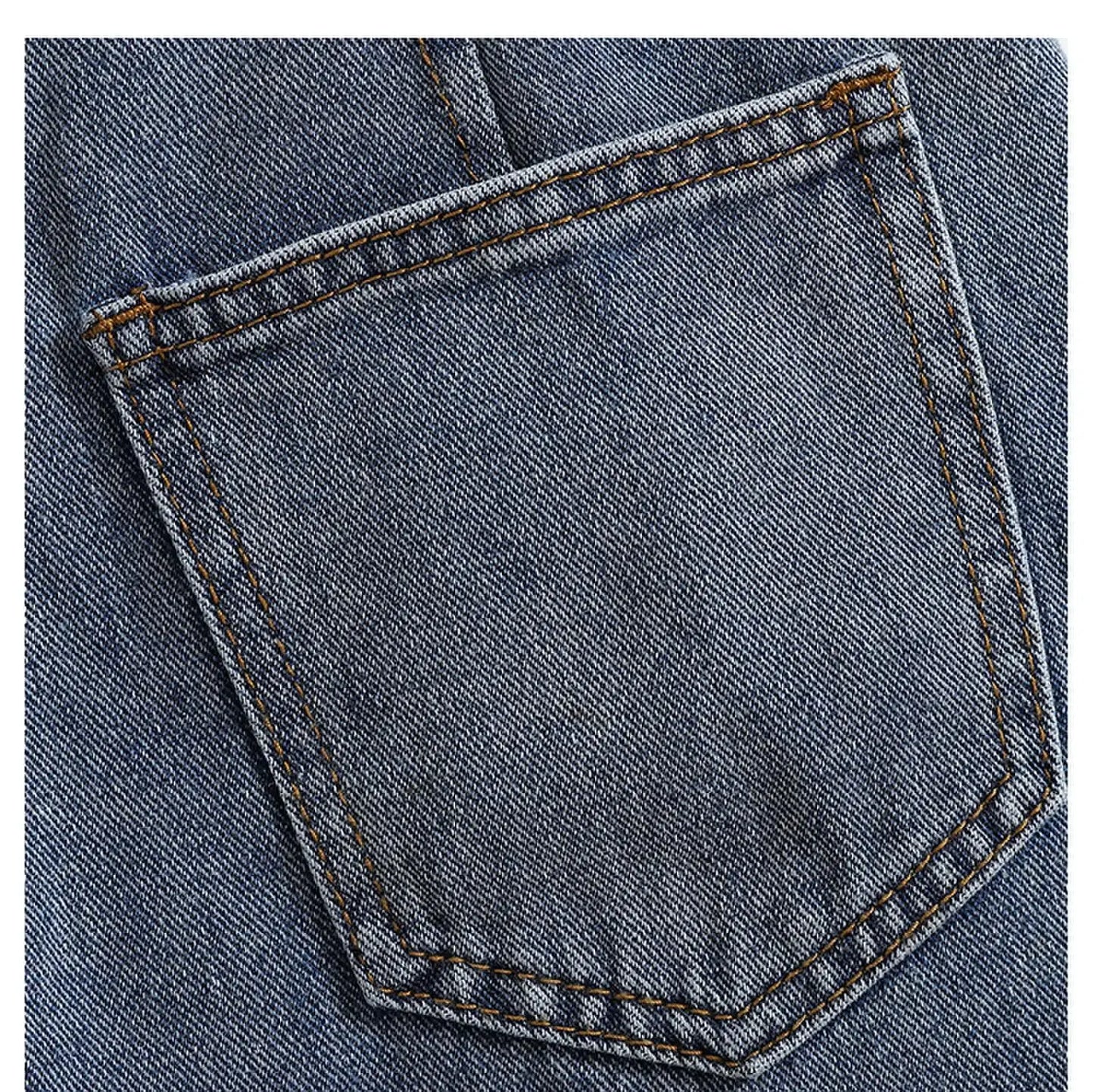 Plus Size Y2K Denim Blue A Line Skirt For Women