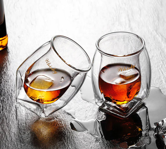 Whiskey Glasses - Set of Glass Drinkware