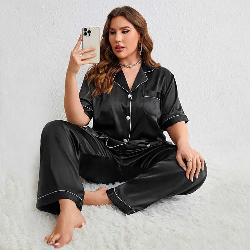 Silky Plus-Size Lounge Set