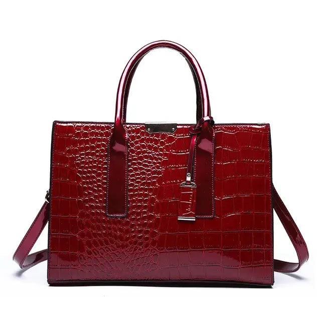 Crocodile Print Women Handbags Purse