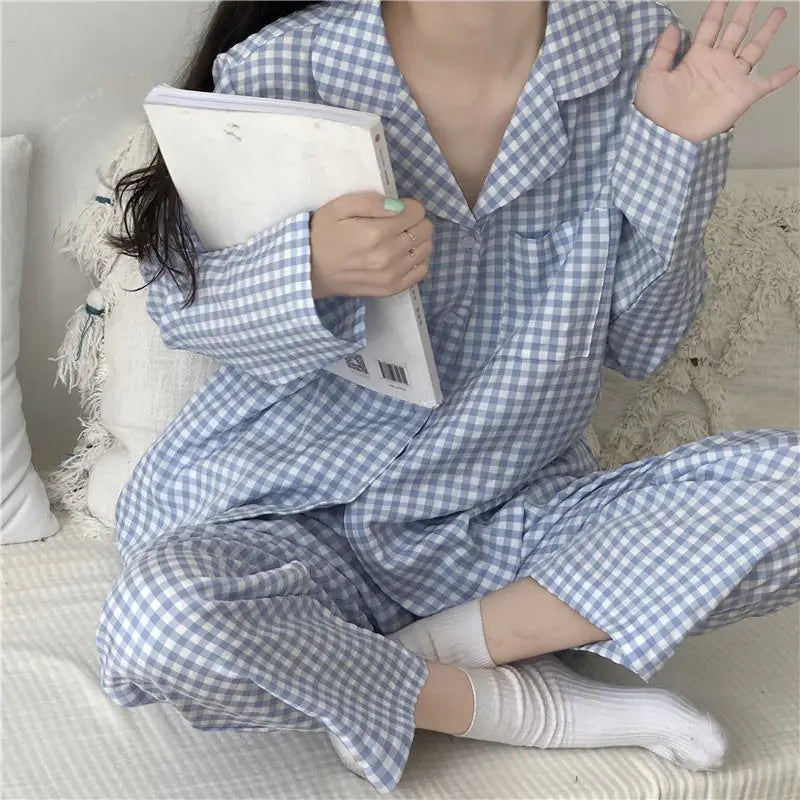 Ladies' Plaid Lounge Set
