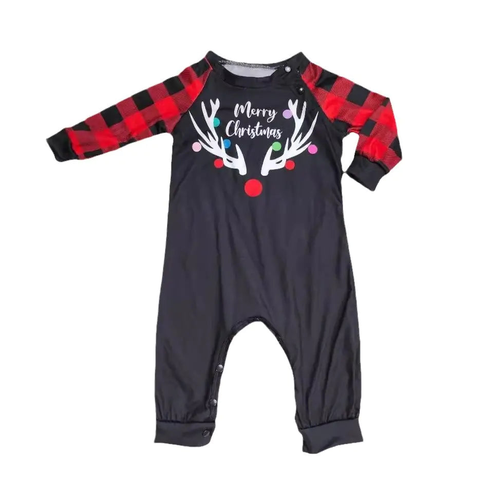 All-Season Family Holiday Pajamas with Antler Motif