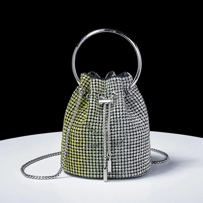 Women's bag 2023 a w bucket bags Women's inlaid diamond bag Fashion dinner women luxury single shoulder designer handbags